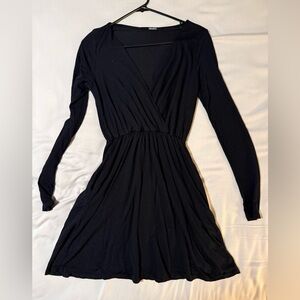 Make an Offer!  Lulu's Black Long-Sleeve Wrap Dress